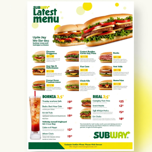 Subway Menu