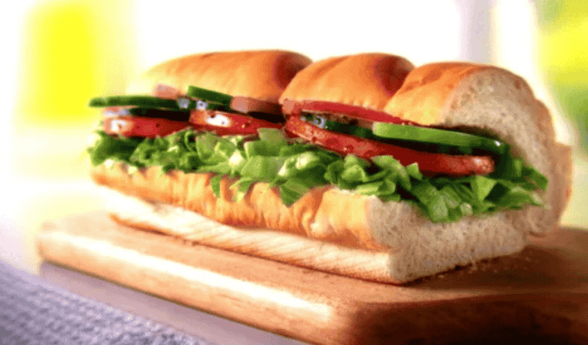 Subway Veggie Delite Menu